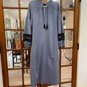 Who What Wear 100% cotton dress with lining. Blue Grey. Size M.